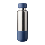 RVS drinkfles met polsriem en beker in de bodem 500ml kleur blauw eerste weergave