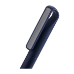 Notitieboek A5 gerecycled PU met gelinieerde pagina’s en blauwe balpen