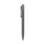 Blauwe inkt balpen van gerecycled aluminium met innovatief clipdesign kleur lichtgrijs tweede weergave
