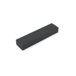 Balpen van 60% gerecycled metaal met elegante clip en blauwe inkt in doosje