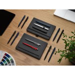 Set van balpennen in gerecycled aluminium, met of zonder blauwe inkt luxe weergave