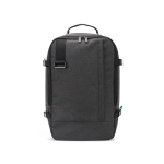 Rugzak van gerecycled polyester geschikt voor handbagage 14” kleur donkergrijs eerste weergave