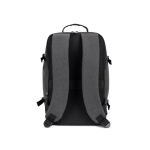 Rugzak van gerecycled polyester geschikt voor handbagage 14” kleur donkergrijs tweede weergave