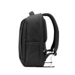 Waterafstotende anti-diefstal rugzak van keperstof met laptopvak 17” kleur zwart derde weergave