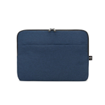 Hoogwaardige laptophoes van gerecycled polyester voor 14” laptops kleur blauw eerste weergave