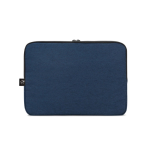 Hoogwaardige laptophoes van gerecycled polyester voor 14” laptops kleur blauw tweede weergave