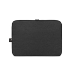 Hoogwaardige laptophoes van gerecycled polyester voor 14” laptops kleur donkergrijs tweede weergave