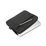 Hoogwaardige laptophoes van gerecycled polyester voor 14” laptops kleur donkergrijs achtste weergave