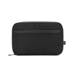 Organizer tas voor gadgets, gemaakt van gerecycled polyester kleur zwart eerste weergave