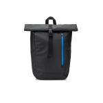 Rolltop reistas van waterdicht gerecycled polyester met laptopvak 14” kleur koningsblauw eerste weergave