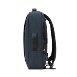 Compacte rugzak van gerecycled polyester met laptopvak 15,6” kleur blauw derde weergave