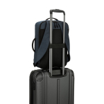 Compacte rugzak van gerecycled polyester met laptopvak 15,6” kleur blauw vijfde weergave
