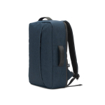 Compacte rugzak van gerecycled polyester met laptopvak 15,6” kleur blauw zesde weergave