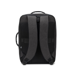 Compacte rugzak van gerecycled polyester met laptopvak 15,6” kleur donkergrijs tweede weergave