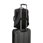 Compacte rugzak van gerecycled polyester met laptopvak 15,6” kleur donkergrijs vijfde weergave