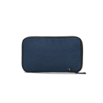 Organizer tas van gerecycled polyester voor technologische accessoires kleur blauw eerste weergave