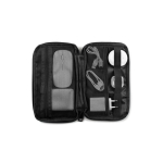 Organizer tas van gerecycled polyester voor technologische accessoires kleur blauw zevende weergave