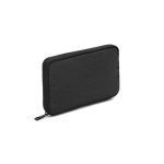 Organizer tas van gerecycled polyester voor technologische accessoires kleur donkergrijs