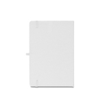 Eco notitieboek in gerecycled polyester, A5 gelinieerde bladen kleur wit tweede weergave