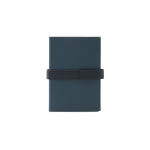 Notitieblok in gerecycled PU, A5 gelinieerde en blanco pagina’s kleur blauw eerste weergave