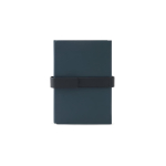 Notitieblok in gerecycled PU, A5 gelinieerde en blanco pagina’s kleur blauw tweede weergave