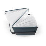 Notitieblok in gerecycled PU, A5 gelinieerde en blanco pagina’s kleur blauw zesde weergave