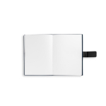 Notitieblok in gerecycled PU, A5 gelinieerde en blanco pagina’s kleur blauw tiende weergave