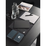 Notitieblok in gerecycled PU, A5 gelinieerde en blanco pagina’s luxe weergave