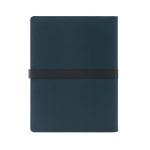 Portfolio met notitieblok en magneetsluiting, A4 gelinieerde pagina’s kleur blauw tweede weergave
