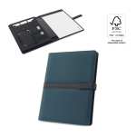Portfolio met notitieblok en magneetsluiting, A4 gelinieerde pagina’s diverse kleuren