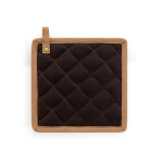 Pannenlap van katoenen canvas met ophanghaak, 275 g/m² kleur zwart eerste weergave