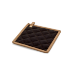 Pannenlap van katoenen canvas met ophanghaak, 275 g/m² kleur zwart