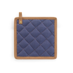 Pannenlap van katoenen canvas met ophanghaak, 275 g/m² kleur blauw eerste weergave