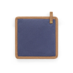 Pannenlap van katoenen canvas met ophanghaak, 275 g/m² kleur blauw tweede weergave