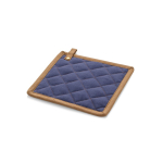 Pannenlap van katoenen canvas met ophanghaak, 275 g/m² kleur blauw