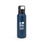 Thermosfles van gerecycled staal met vacuümisolatie 590 ml met afdrukgebied