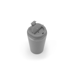 Reisbeker van gerecycled staal met vacuümisolatie 460 ml kleur grijs vijfde weergave