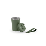 Reisbeker van gerecycled staal met vacuümisolatie 460 ml kleur miliair groen zesde weergave