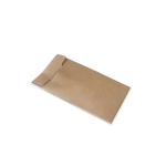Rechthoekige sleutelhanger van metaal en gerecycled PET kleur donkergrijs in doos