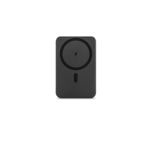 Magnetische powerbank van gerecycled ABS met 15W snelladen, 5000 mAh kleur donkergrijs eerste weergave
