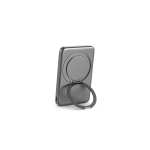 Magnetische powerbank van gerecycled ABS met 15W snelladen, 5000 mAh kleur donkergrijs zesde weergave