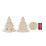 Kerstboom om te kleuren van natuurlijk FSC™ hout, opvouwbaar kleur naturel eerste weergave