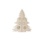Kerstboom om te kleuren van natuurlijk FSC™ hout, opvouwbaar kleur naturel tweede weergave