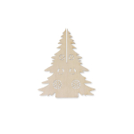 Kerstboom om te kleuren van natuurlijk FSC™ hout, opvouwbaar kleur naturel derde weergave