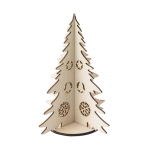 Kerstboom om te kleuren van natuurlijk FSC™ hout, opvouwbaar kleur naturel achtste weergave