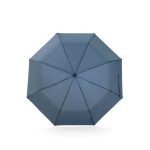 Opvouwbare paraplu 3-delig van rPET met glasvezel baleinen Ø98 kleur blauw eerste weergave
