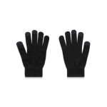 Handschoenen van gerecycled polyester rPET met touchscreen vingers kleur zwart tweede weergave