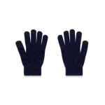 Handschoenen van gerecycled polyester rPET met touchscreen vingers kleur marineblauw tweede weergave