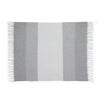 Plaid van gerecycled polyester met zachte mohair-touch, 300 g/m² kleur grijs eerste weergave