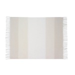 Plaid van gerecycled polyester met zachte mohair-touch, 300 g/m² kleur beige tweede weergave